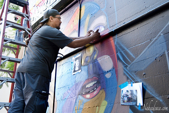 Mane One Faces LA Painting One